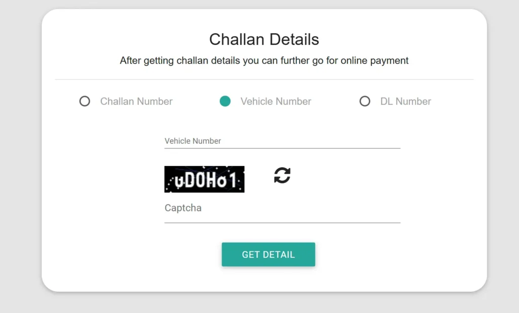 Challan-Check-By-Vehicle-number